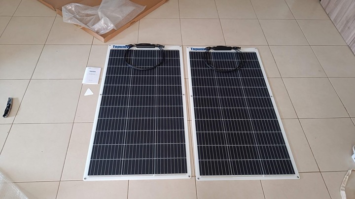 2PCS 100W 12V Flexible Solar Panel 9BB Monocrystalline Cell 12 Volt Semi-Flexibl