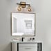 Black Gold 2 Light Bathroom Mercury Glass Vanity Light