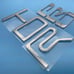 Fit 2022 2023 Toyota Tundra TRD PRO Raised Tailgate Letters Inlay Chrome