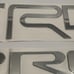 Fit 2022 2023 Toyota Tundra TRD PRO Raised Tailgate Letters Inlay Chrome