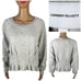 Current Elliott Womens 2 Cotton Sweatshirt Cropped French Terry Gray NWT