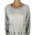 Current Elliott Womens 2 Cotton Sweatshirt Cropped French Terry Gray NWT