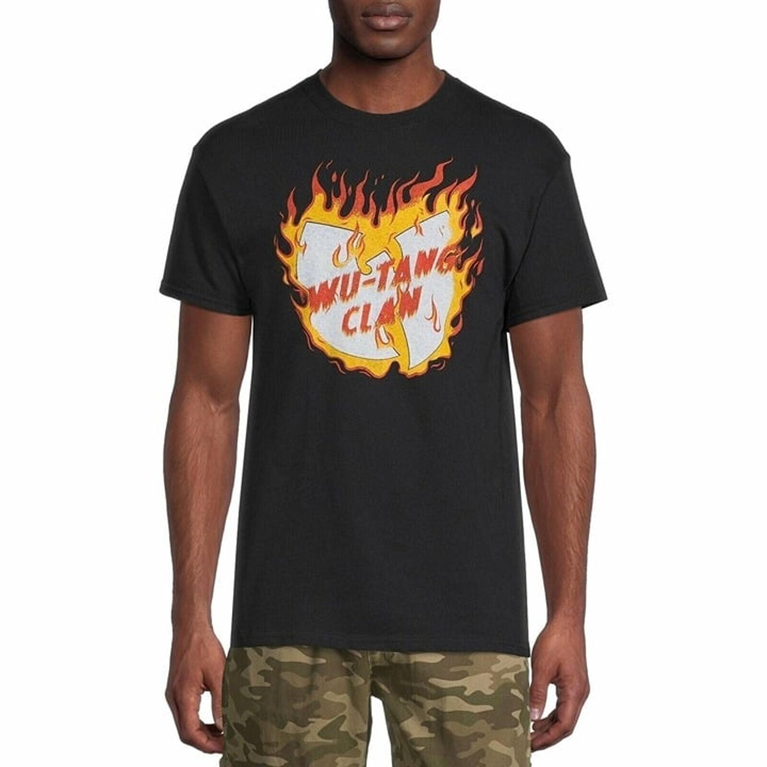 Wu Tang Men's Short-Sleeve Inferno Graphic T-Shirt Tee (Black) Medium NWOT