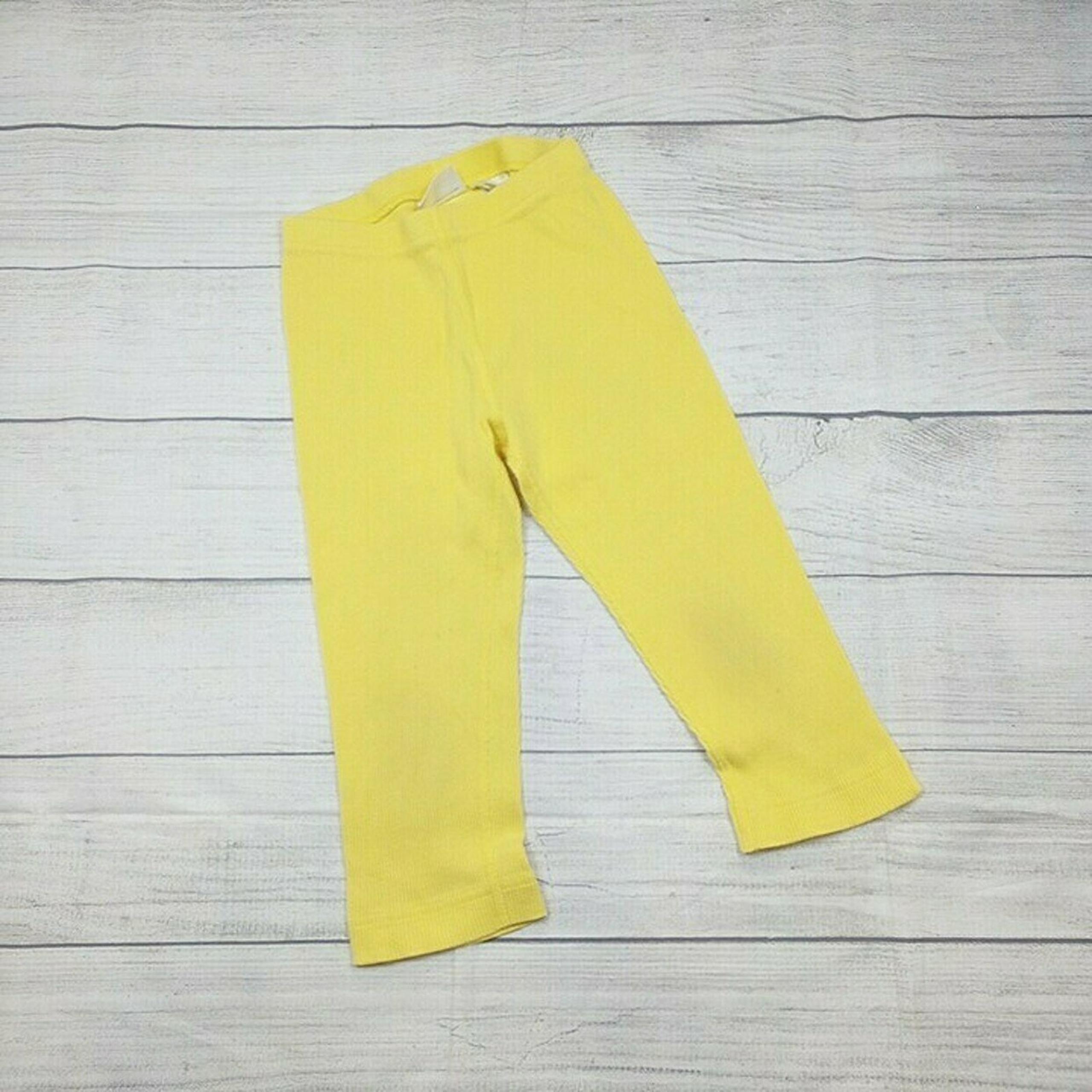 6 Hanna Andersson Yellow Rib Capri Leggings