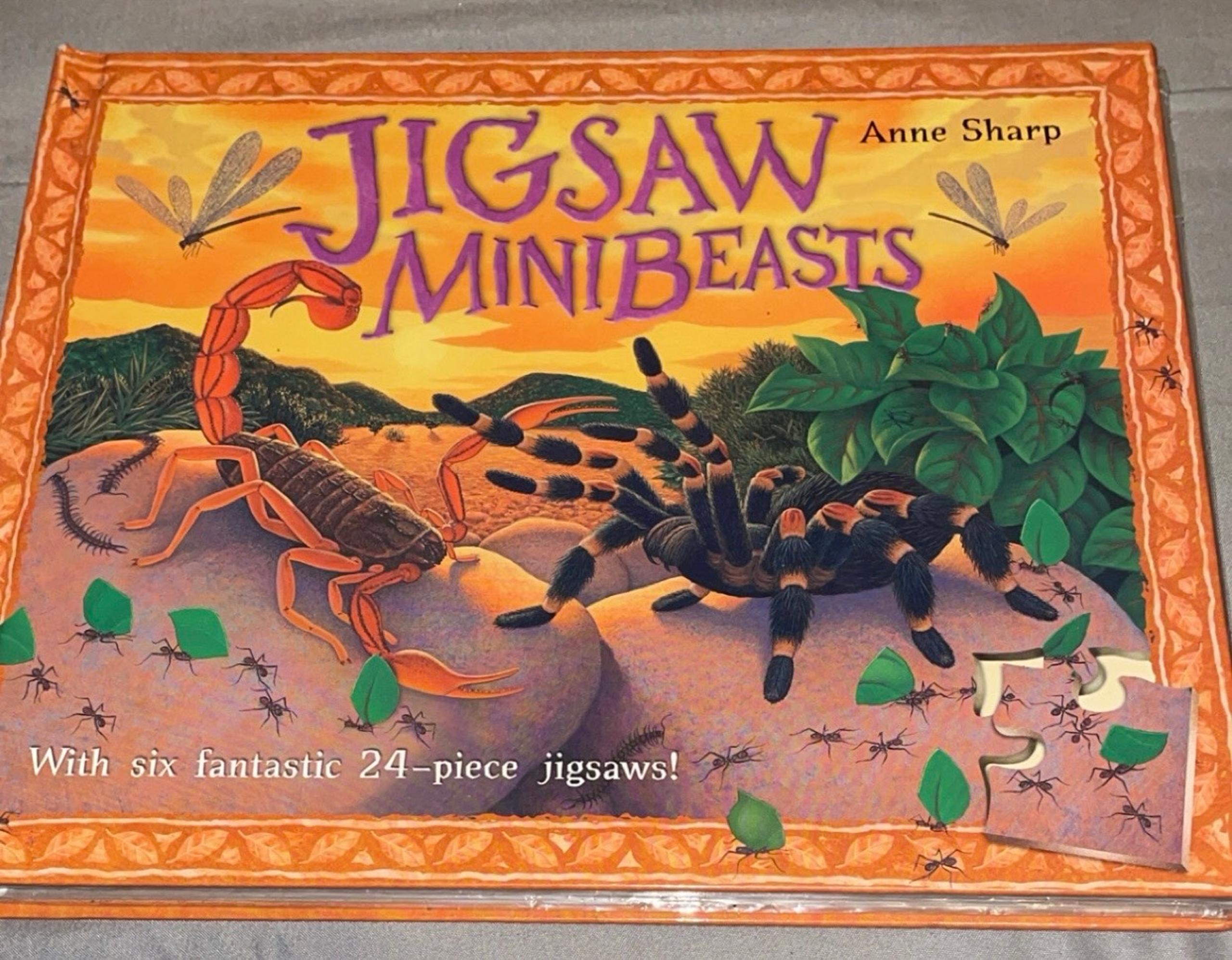 Puzzle Book Jigsaw Mini Beasts 6 pages of puzzles