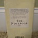 Romance Novel The Notebook First Edition 1996 by Nicholas Sparks Hardcover