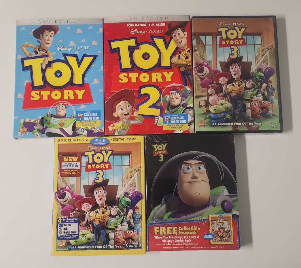 TOY STORY 1,2,3 Blu-ray/DVD Future Shop IronPack Like SteelBook SHIPS IN BOX!
