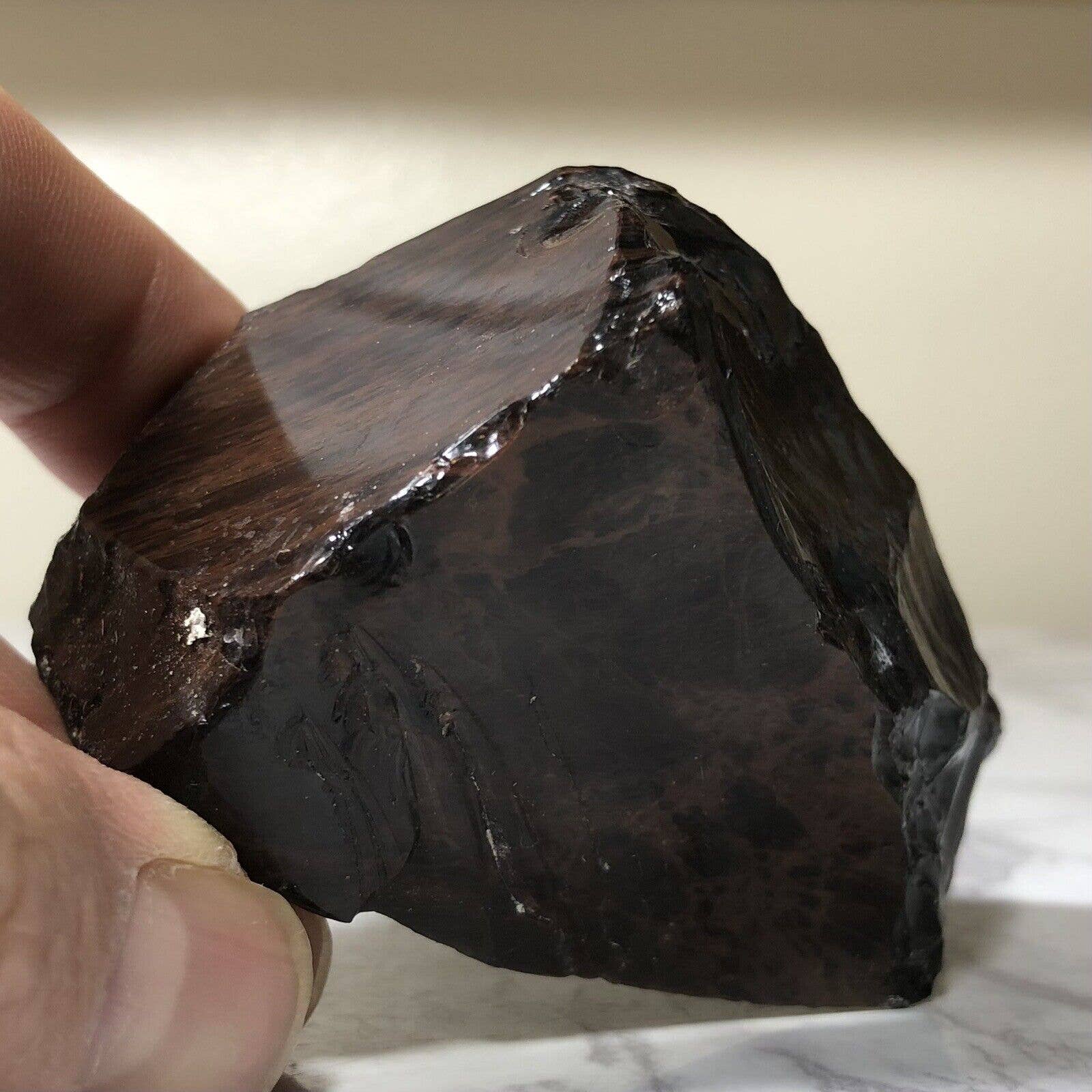 Natural Perfect Display Size Gold Sheen Obsidian w/Snowflakes Utah Healing 3”