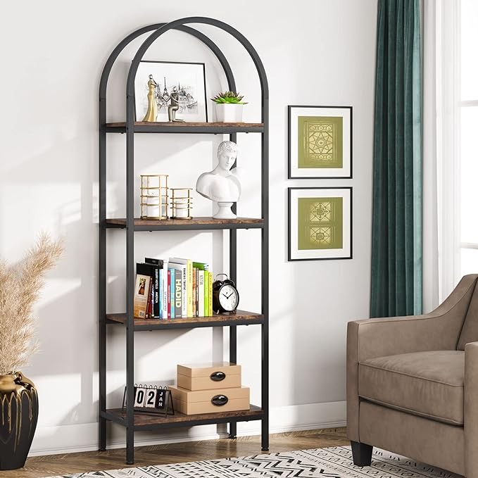 4-Tier Open Bookshelf, 70.8