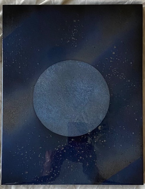 11x14 Birchwood canvas board. 3/4 in. depth Title: “Blue Moon”