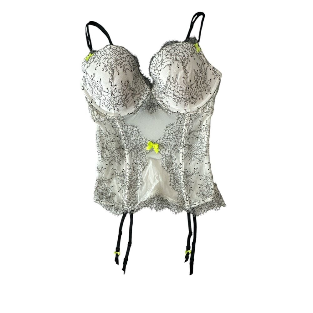 Victoria's Secret Babydoll Y2k Ruffle Coquette Lingerie Women Size 36D