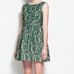 Zara Green Lace Overlay Low Back Tulip Mini Dress Party Wedding Size M