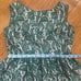 Zara Green Lace Overlay Low Back Tulip Mini Dress Party Wedding Size M