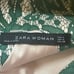 Zara Green Lace Overlay Low Back Tulip Mini Dress Party Wedding Size M