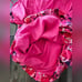 NWT BCBGMAXAZRIA Hot Floral Pink Bubble Corset Dress Women Size 10