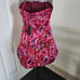 NWT BCBGMAXAZRIA Hot Floral Pink Bubble Corset Dress Women Size 10