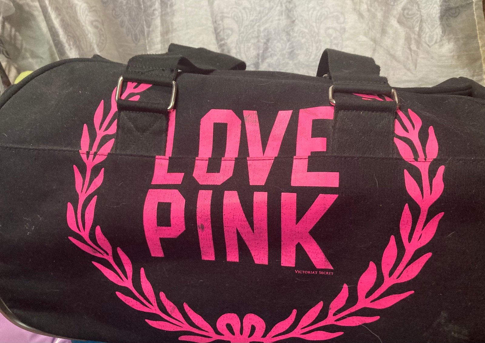VS PINK rolling duffle bag