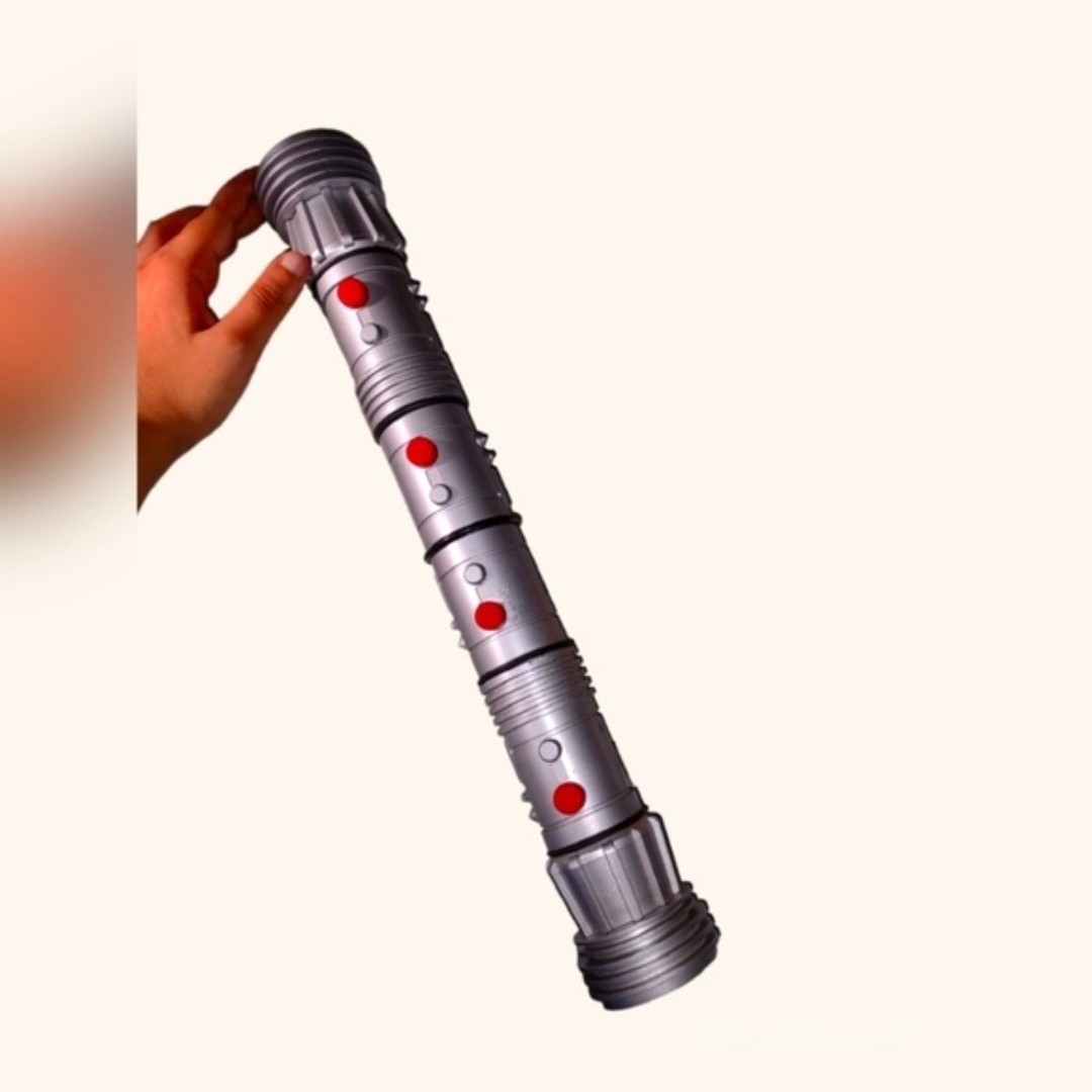 STAR Wars Darth Maul Episode I Electronic Double Sided Red Cosplay Lightsaber