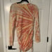 Cotton Citizen tie dye dress midi medium ruched NWOT