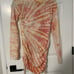 Cotton Citizen tie dye dress midi medium ruched NWOT