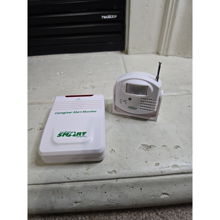 cordless smart caregiver monitor system