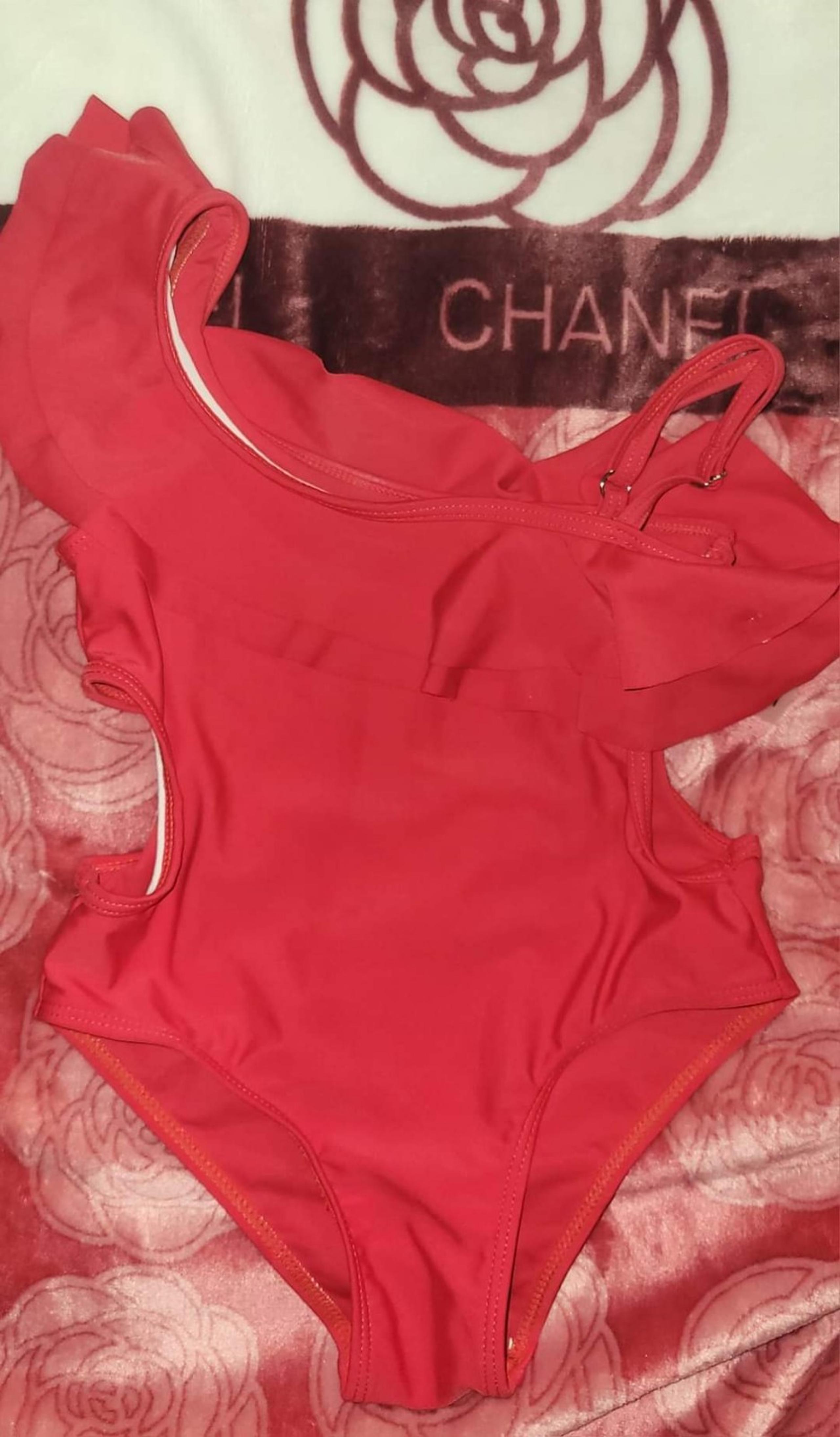 Shein - girls red bathing suit. Size 3/4T.