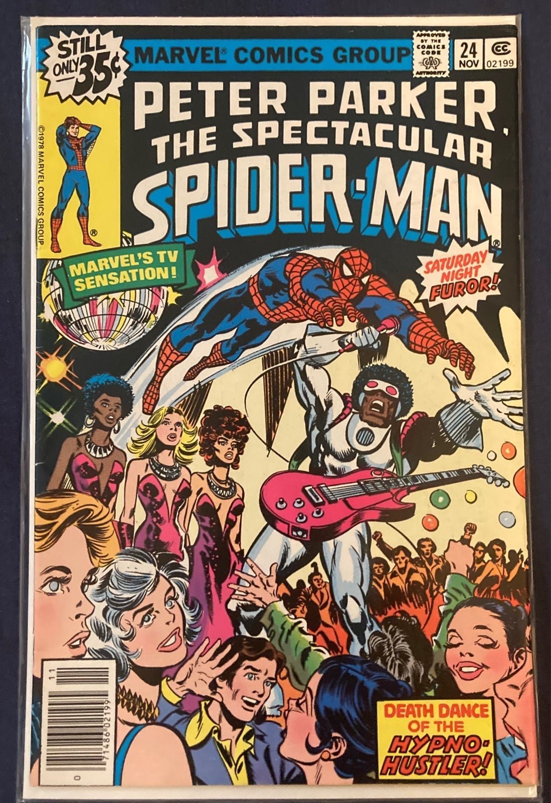 Peter Parker Spectacular Spider-Man #24 (Marvel 1978) 1st App Hypno Hustler
