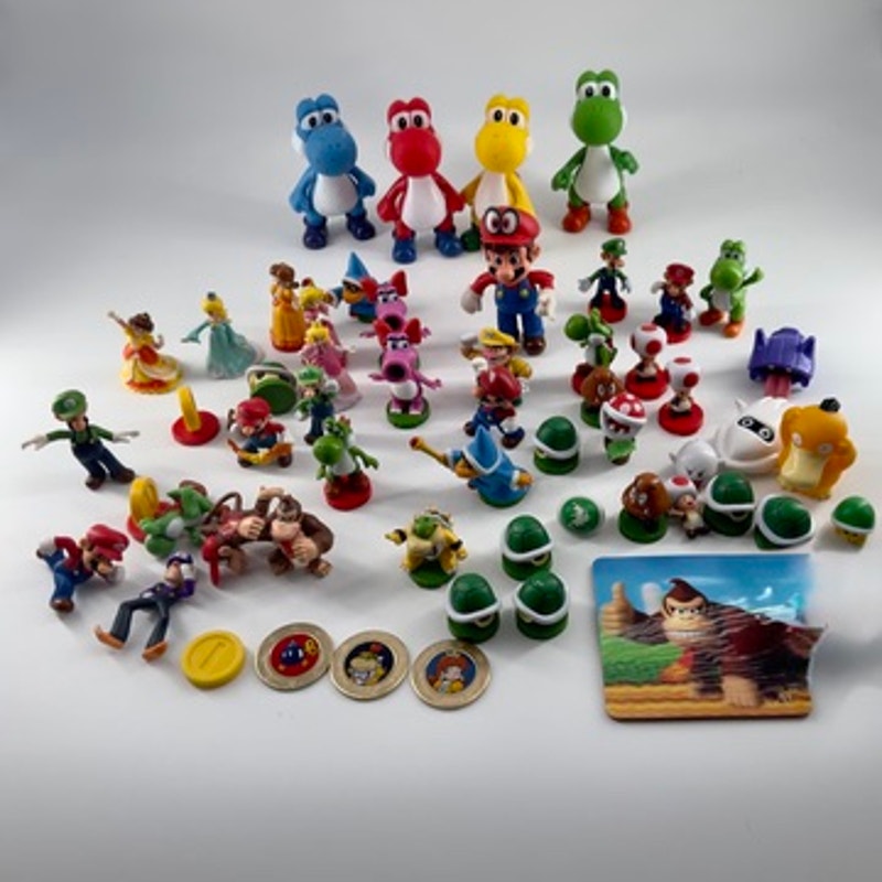 Nintendo Super Mario Figure Lot of 55| Yoshi, Mario, Peach, Luigi + More