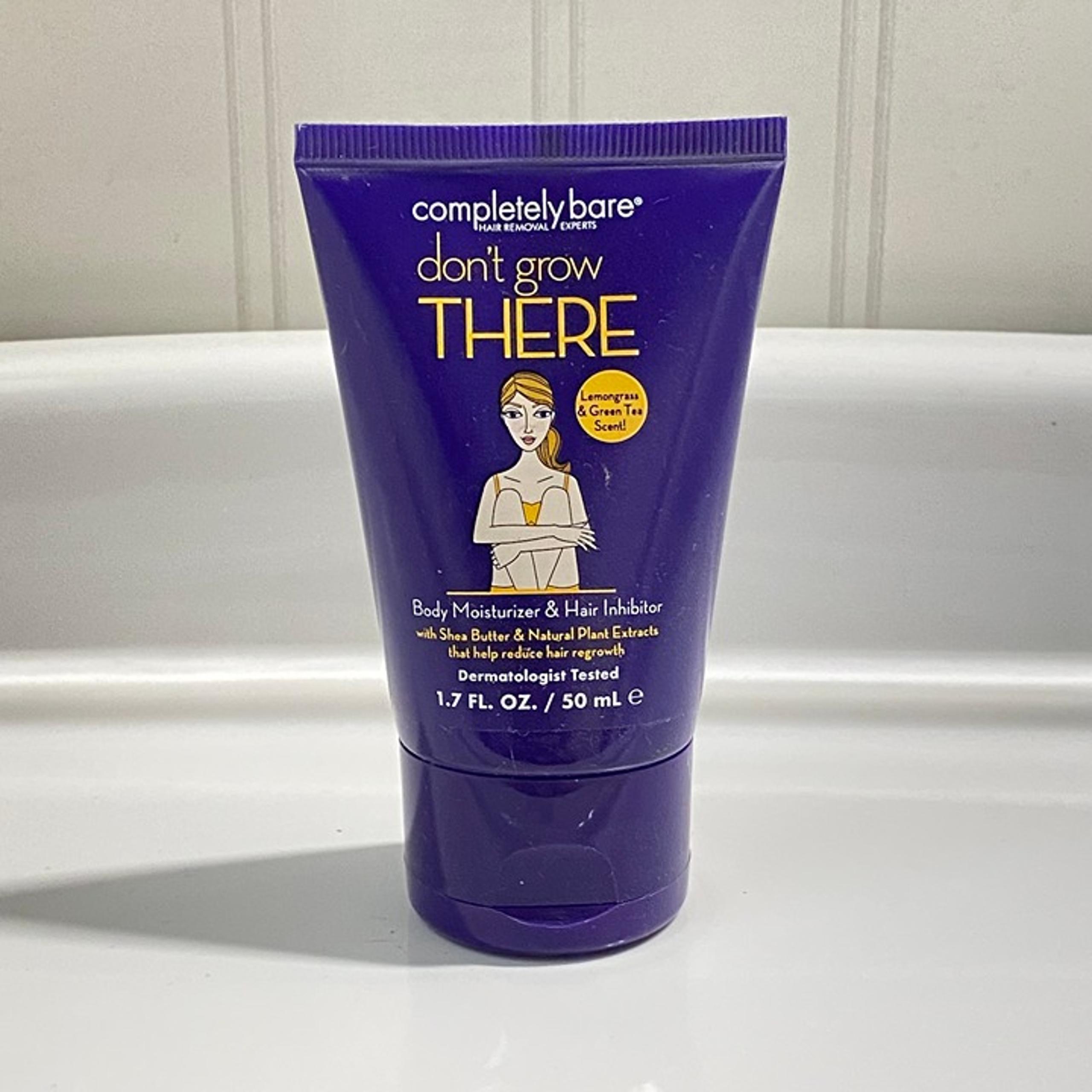 New completely bare don't grow THERE Body moisturizer & hair inhibitor 50mL/1.7o