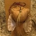 Robert Raikes Wooden Angel Bear Ornament 1990s