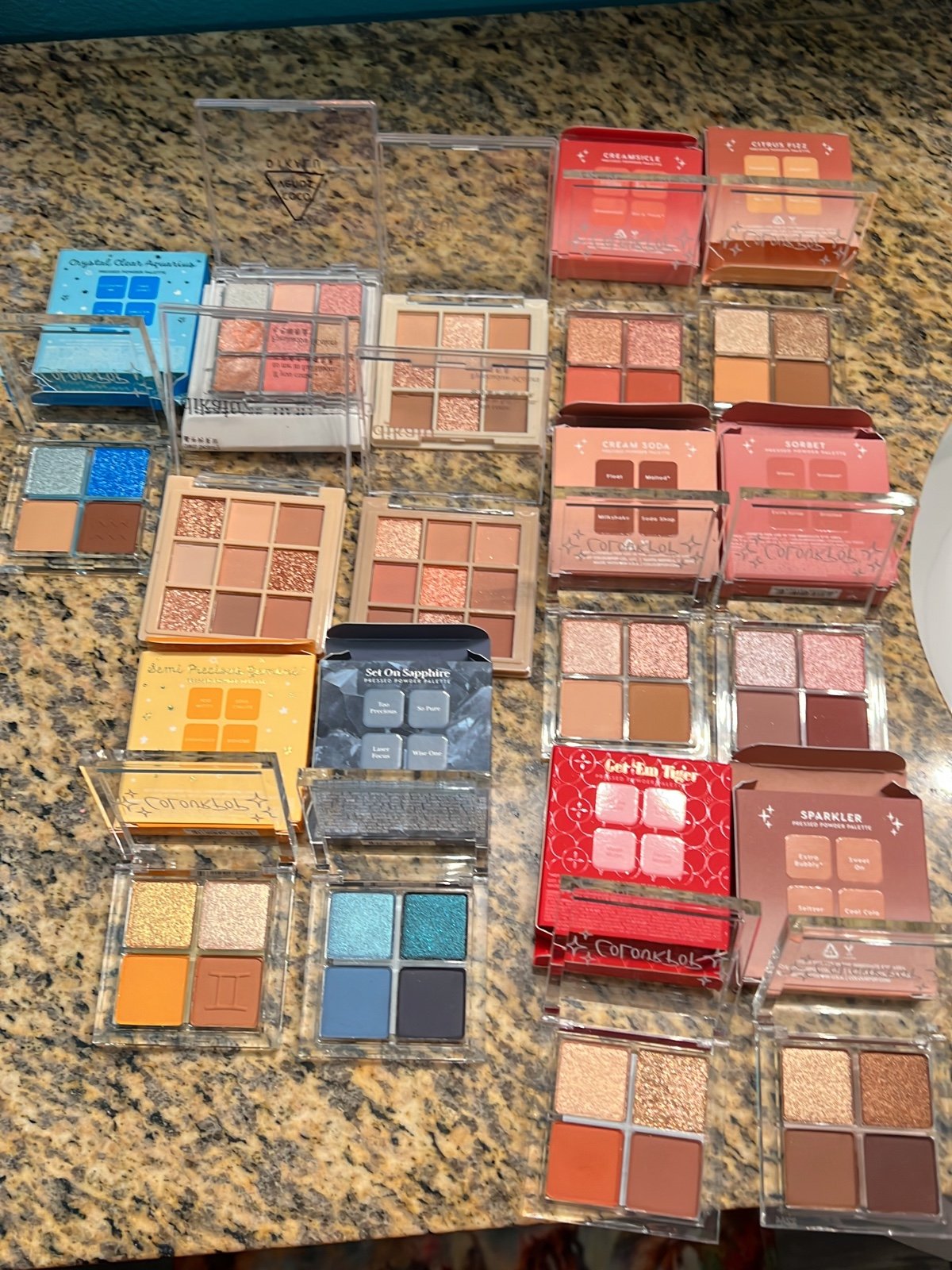 Bundle of mostly glittery eyeshadow all brand new but one
