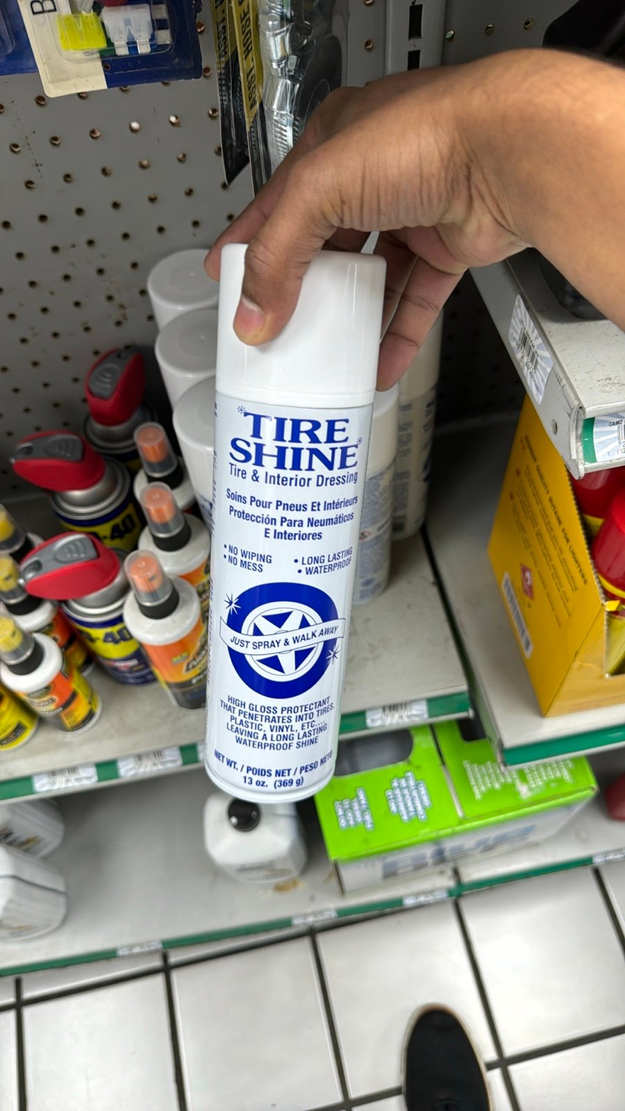 Tire shine box 12can