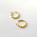 14k Gold Plated 20MM Hoop Earrings, Gold Earring Hoops, Thick Gold Hoops, Minima