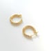 14k Gold Plated 20MM Hoop Earrings, Gold Earring Hoops, Thick Gold Hoops, Minima