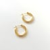 14k Gold Plated 20MM Hoop Earrings, Gold Earring Hoops, Thick Gold Hoops, Minima