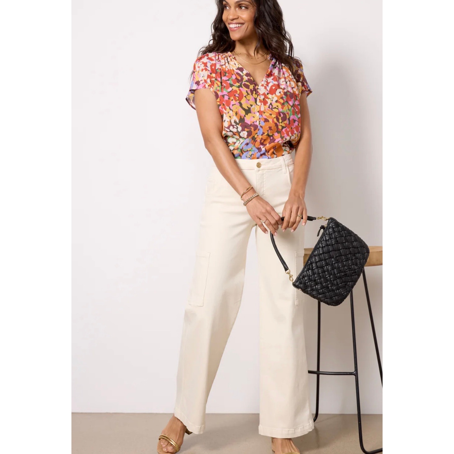 NWT Kut From The Kloth Jodi High Rise Wide Leg Jeans -Ecru Size 2 Reg Price 104