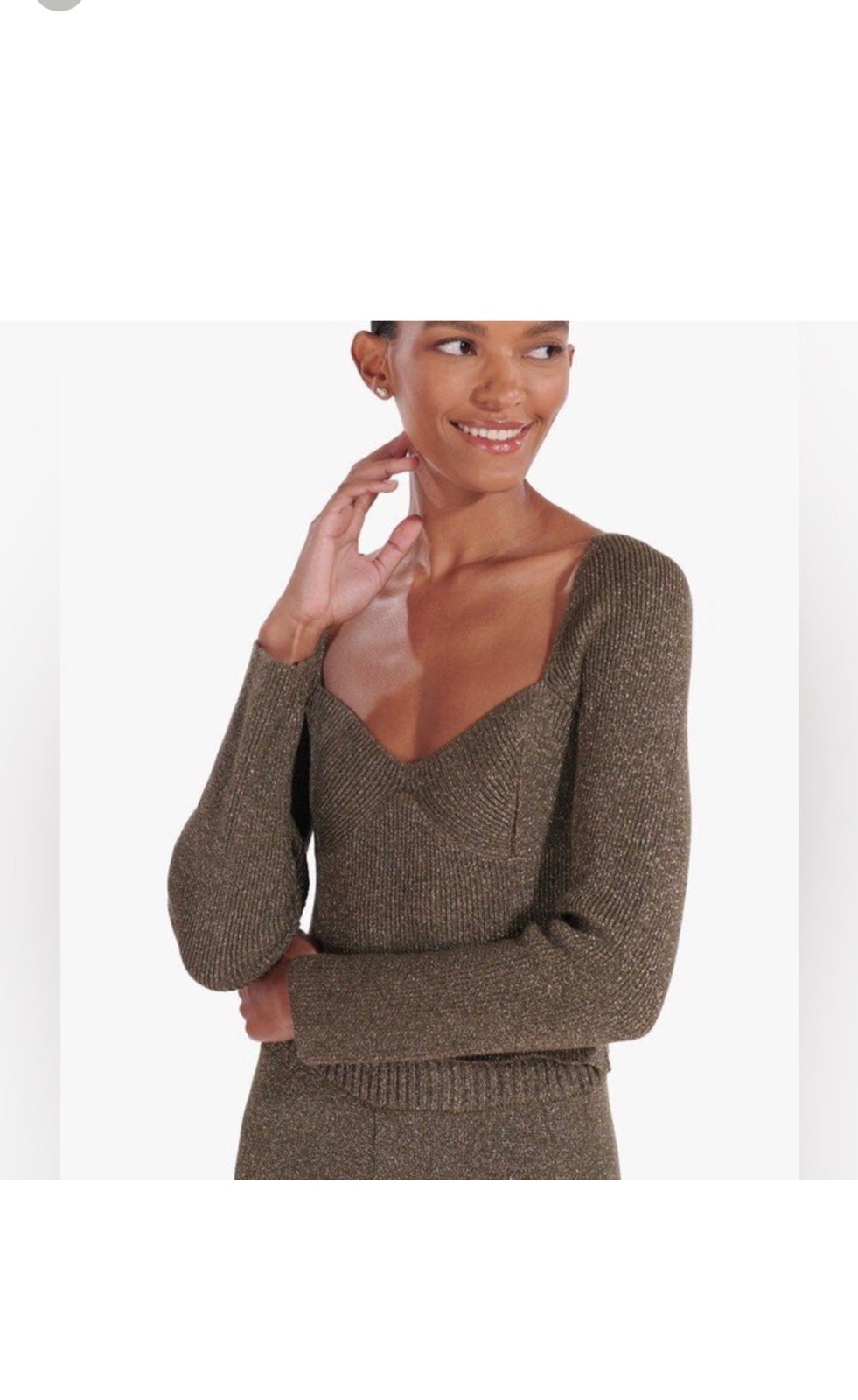 NWOT Staud Glitter Sweater L
