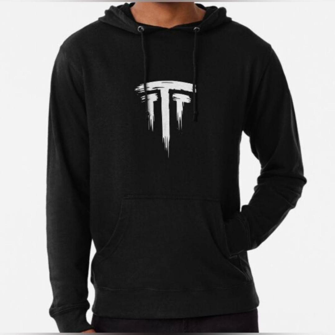 Tim The Tatman Travel Hoodie Black With White Graphics Men’s XL
