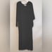 Adeptt European Hand Sewn Black Dolman Bat Sleeve Dress Large