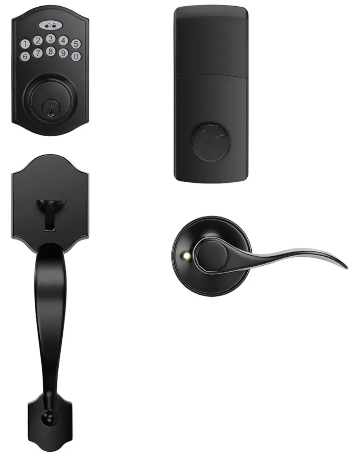 Smart keypad door lock with deadbolt