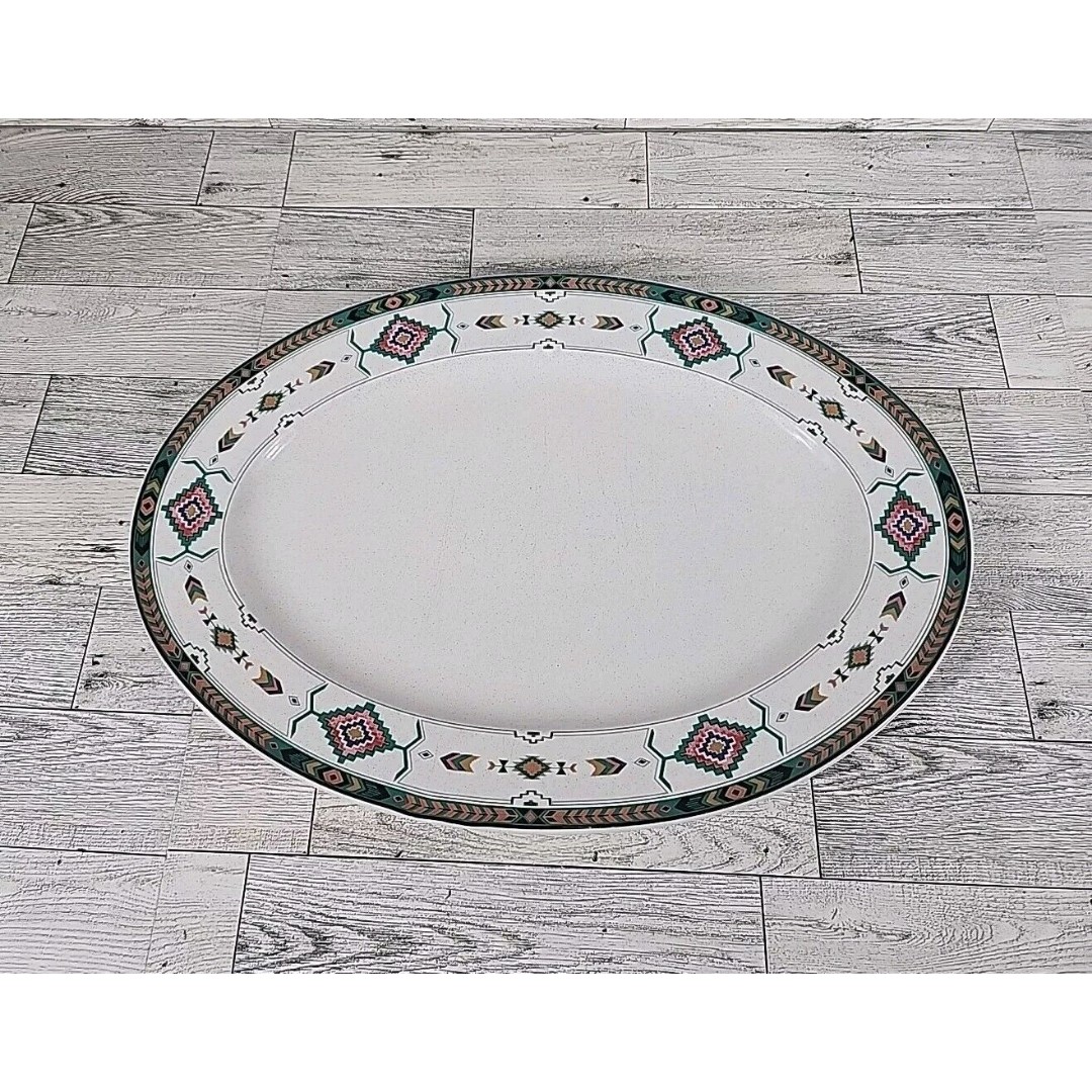 Studio Nova Adirondack Oval Platter 14 Vintage Pottery Southwest Serving Plate