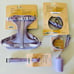 Wild One Lilac Dog Harness Leash Collar Poop Bag Carrier Set Bundle New