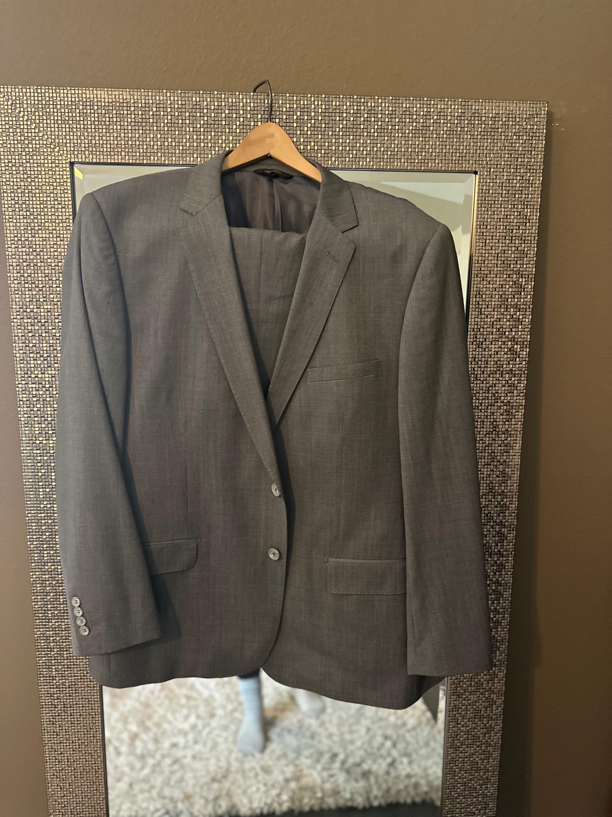Cosani Italian 100% wool men’s grey suit