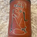 Mexico Aztec Mayan Hand Painted Terracotta Vase