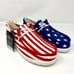 Hey Dude Wally Patriotic American Flag Slip On Shoes Men’s 11 Stars Stripes