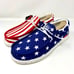 Hey Dude Wally Patriotic American Flag Slip On Shoes Men’s 11 Stars Stripes