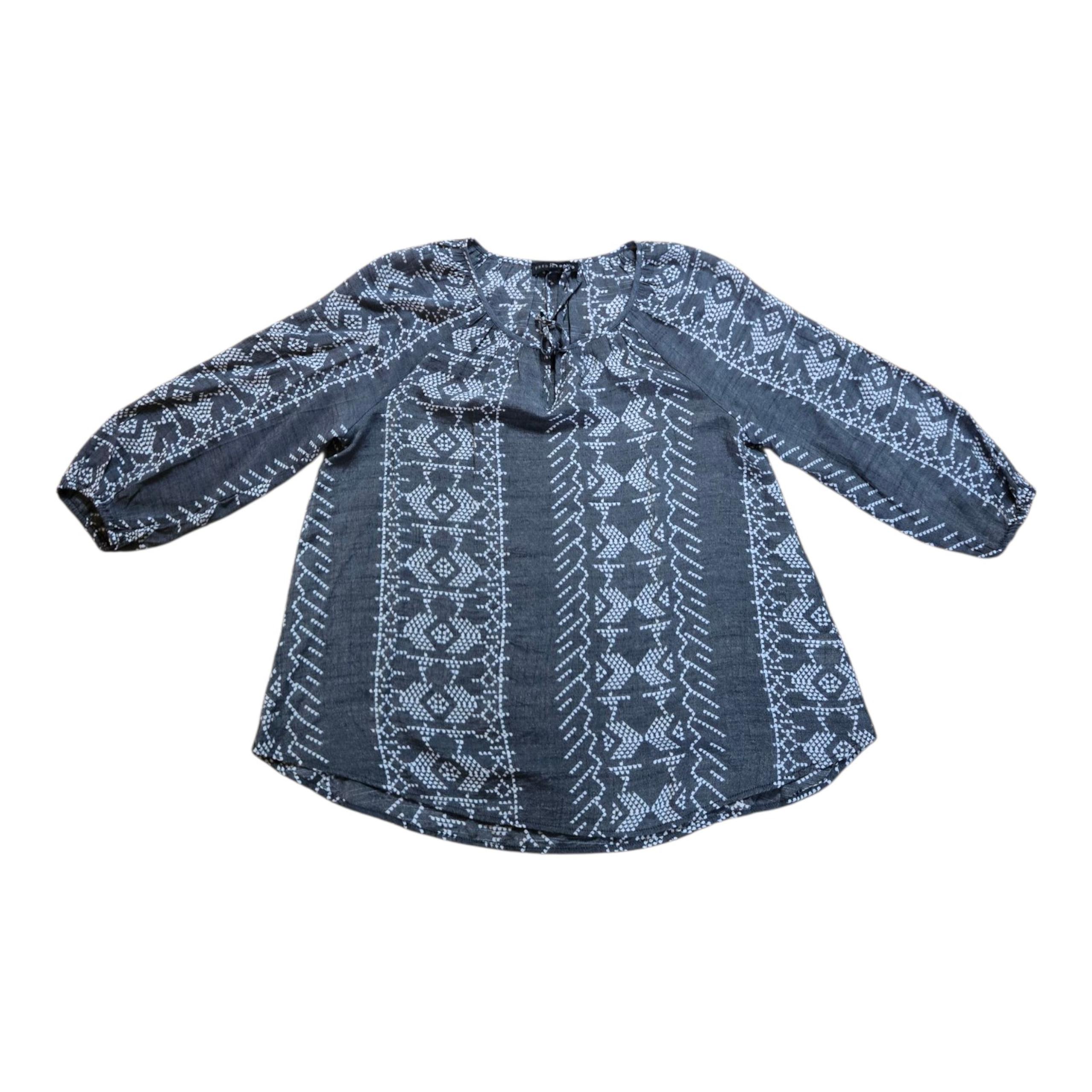 Fred David, Womens, Lightweight, 3/4 Sleeve, Blouse, Size M