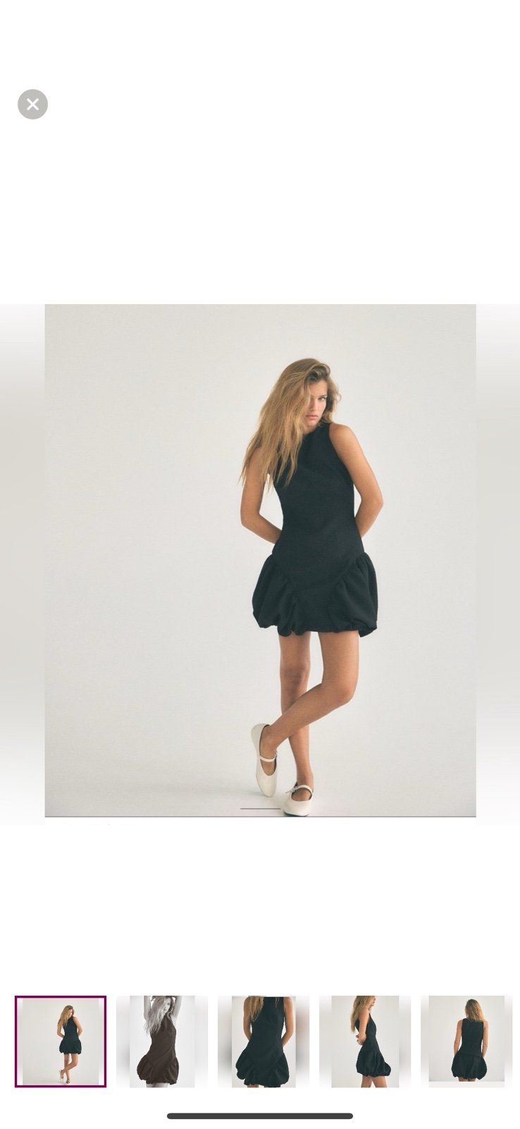 ZARA VOLUMINOUS SHORT DRESS