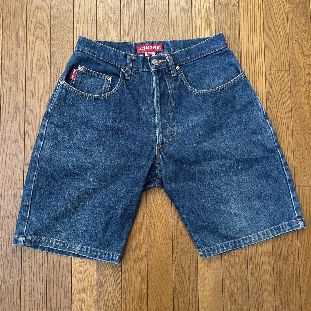 Stussy Denim Half Pants 90s USA Made Size 30