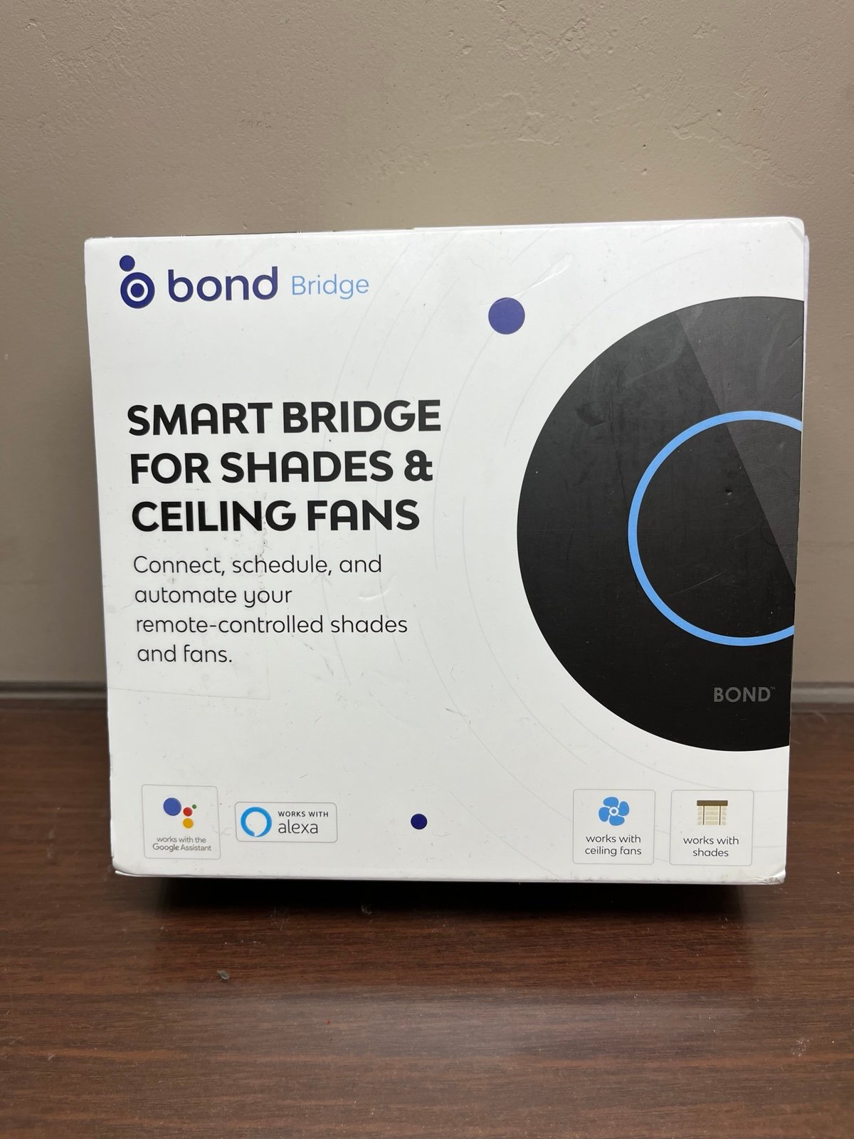 Bond Bridge Smart Bridge for Shades Ceiling Fans Fireplace Google Alexa